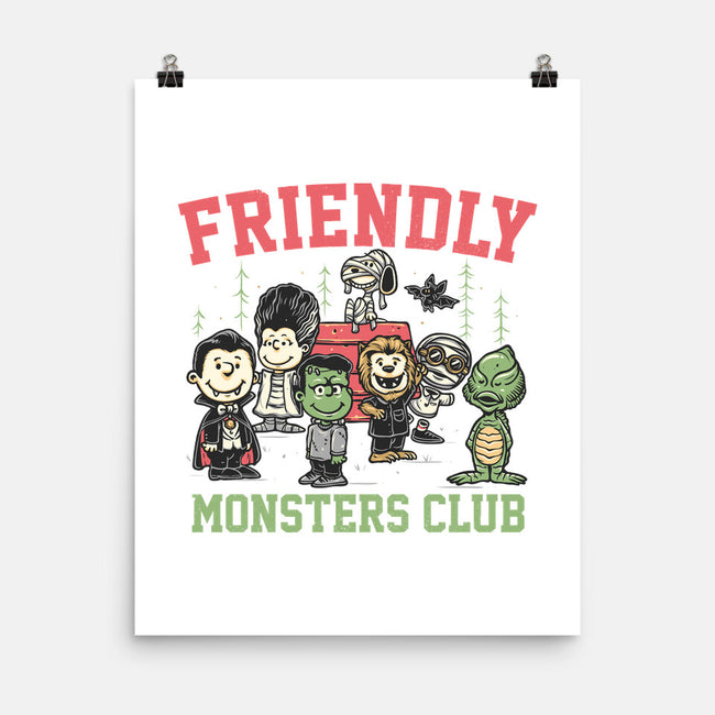 Friendly Monsters Club-None-Matte-Poster-momma_gorilla