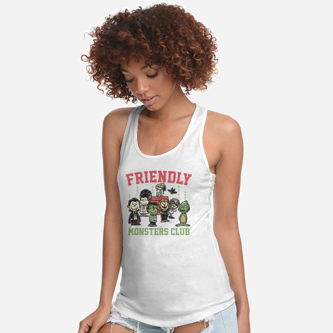 Friendly Monsters Club-Womens-Racerback-Tank-momma_gorilla