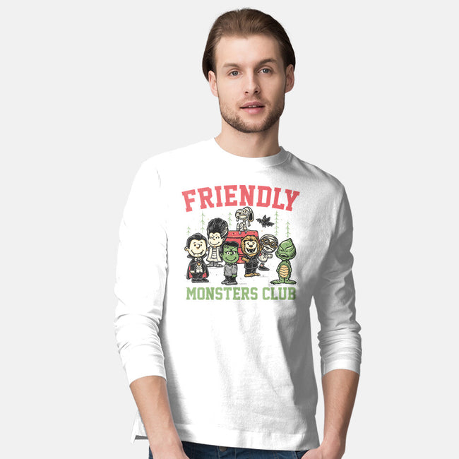 Friendly Monsters Club-Mens-Long Sleeved-Tee-momma_gorilla