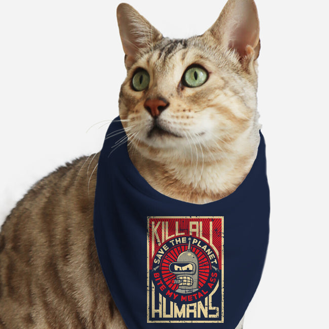 Bite My Metal-Cat-Bandana-Pet Collar-Xentee