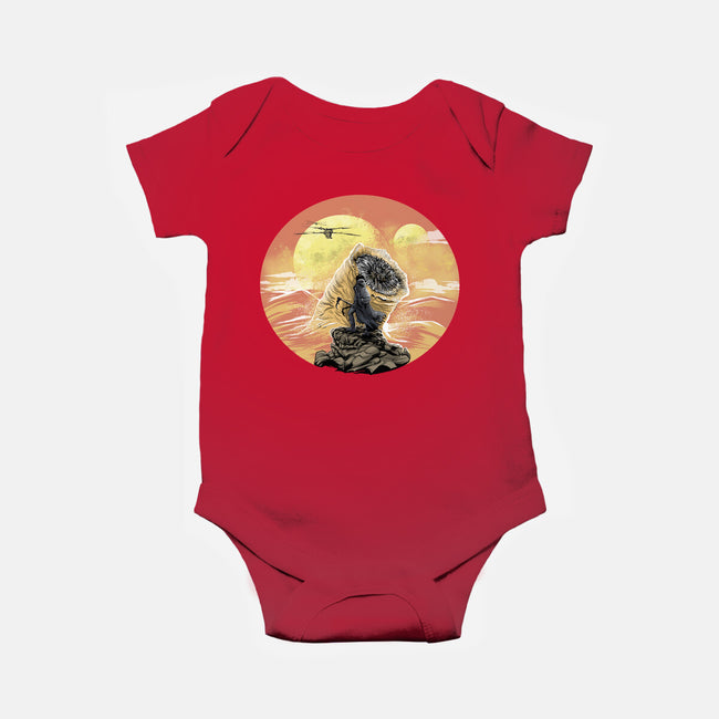 Wanderer Above The Sea Of Sand-Baby-Basic-Onesie-zascanauta