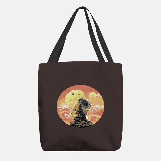 Wanderer Above The Sea Of Sand-None-Basic Tote-Bag-zascanauta