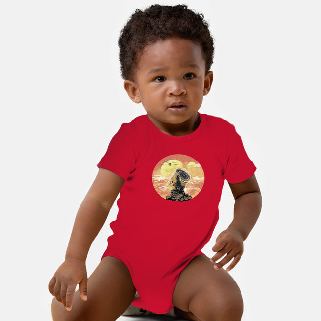 Wanderer Above The Sea Of Sand-Baby-Basic-Onesie-zascanauta