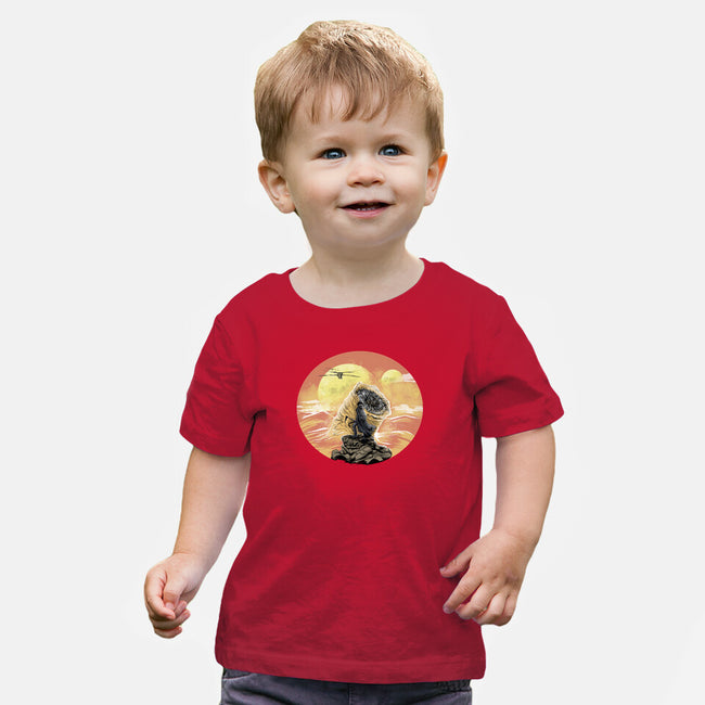 Wanderer Above The Sea Of Sand-Baby-Basic-Tee-zascanauta