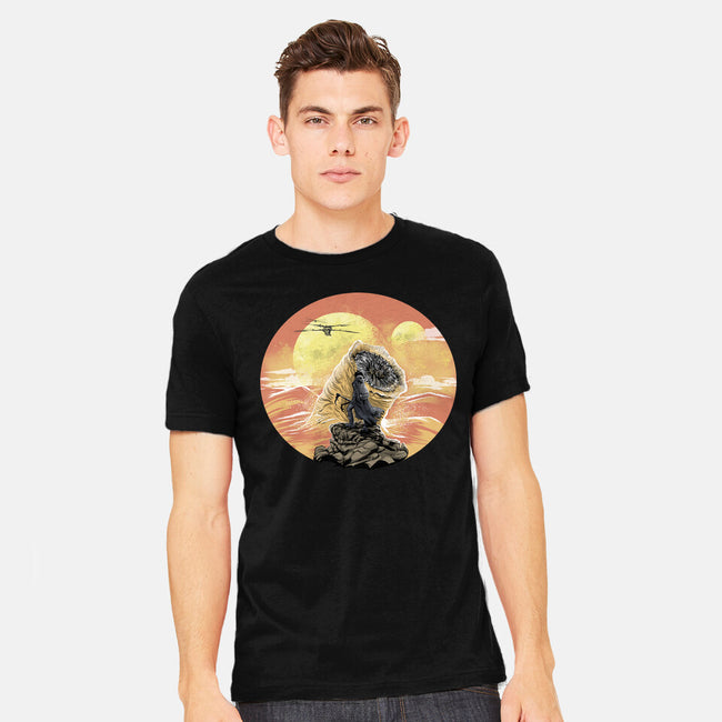 Wanderer Above The Sea Of Sand-Mens-Heavyweight-Tee-zascanauta