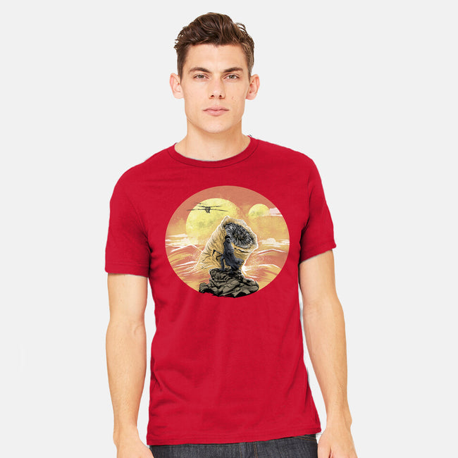 Wanderer Above The Sea Of Sand-Mens-Heavyweight-Tee-zascanauta