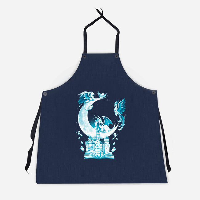 Magic Landscape Moon-Unisex-Kitchen-Apron-Vallina84