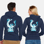 Magic Landscape Moon-Unisex-Zip-Up-Sweatshirt-Vallina84