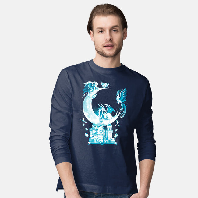 Magic Landscape Moon-Mens-Long Sleeved-Tee-Vallina84