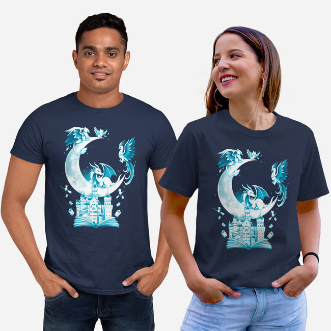 Magic Landscape Moon-Unisex-Basic-Tee-Vallina84