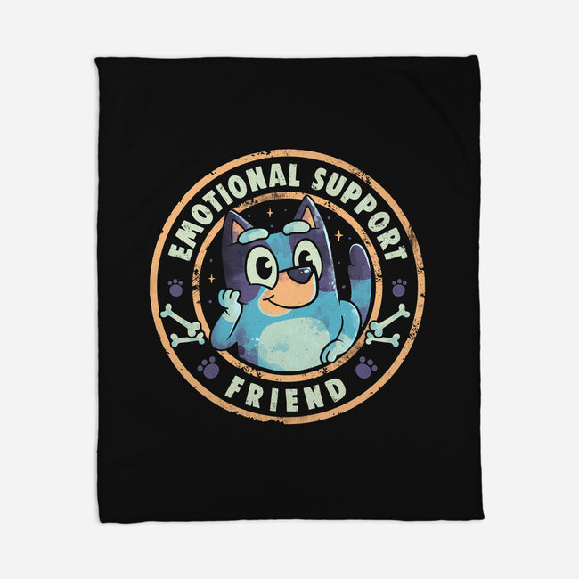 Emotional Support Friend-None-Fleece-Blanket-Arigatees