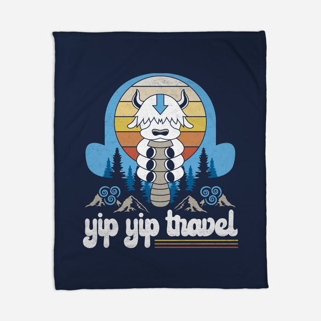 Yip Yip Travel-None-Fleece-Blanket-Logozaste