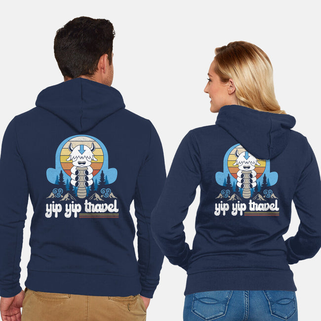 Yip Yip Travel-Unisex-Zip-Up-Sweatshirt-Logozaste