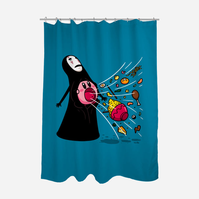 Insatiable Stomach-None-Polyester-Shower Curtain-Raffiti