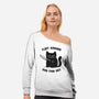 Fluff Around And Find Out-Womens-Off Shoulder-Sweatshirt-kg07