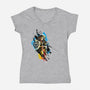 Linked-Womens-V-Neck-Tee-kharmazero