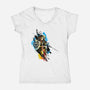 Linked-Womens-V-Neck-Tee-kharmazero