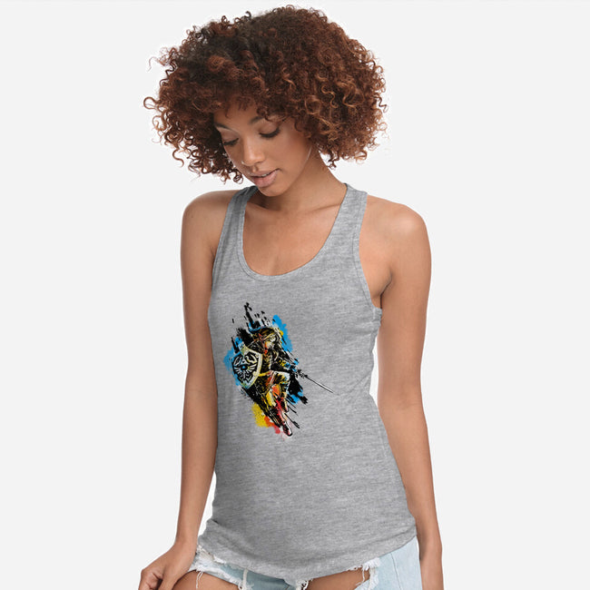 Linked-Womens-Racerback-Tank-kharmazero