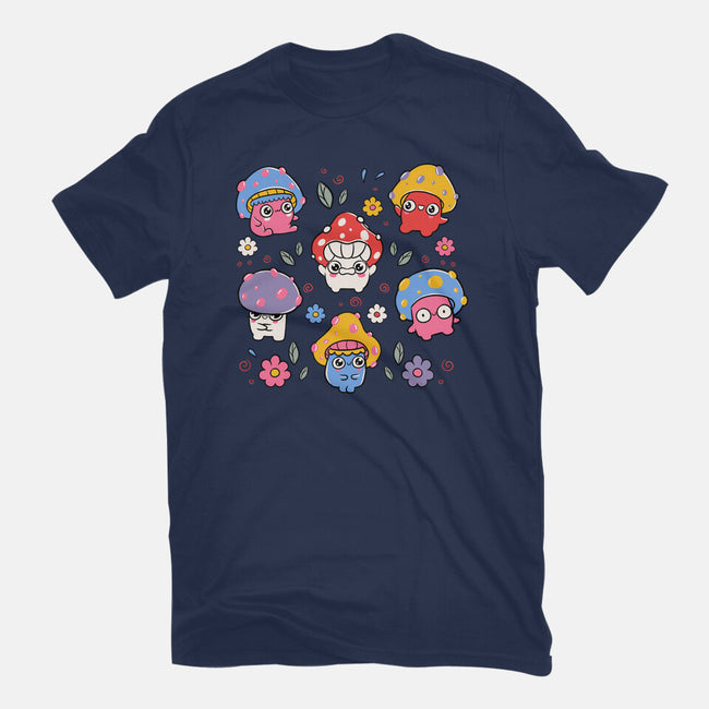 Cute But Psychedelic Mushrooms-Womens-Fitted-Tee-tobefonseca