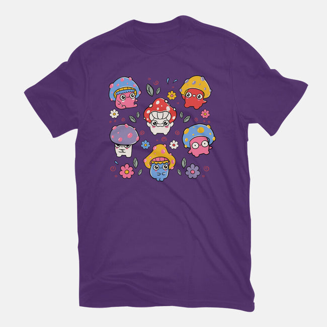 Cute But Psychedelic Mushrooms-Mens-Premium-Tee-tobefonseca