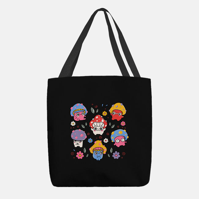 Cute But Psychedelic Mushrooms-None-Basic Tote-Bag-tobefonseca