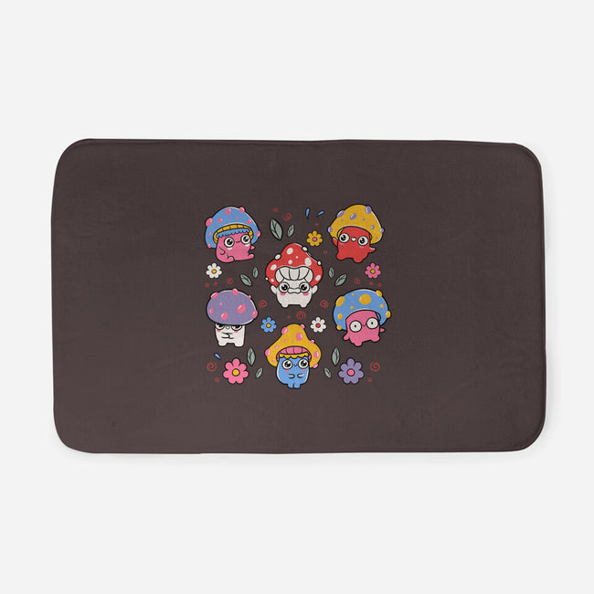 Cute But Psychedelic Mushrooms-None-Memory Foam-Bath Mat-tobefonseca