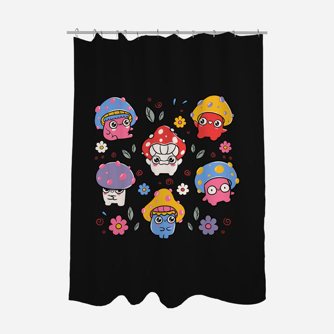 Cute But Psychedelic Mushrooms-None-Polyester-Shower Curtain-tobefonseca