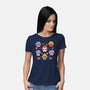 Cute But Psychedelic Mushrooms-Womens-Basic-Tee-tobefonseca