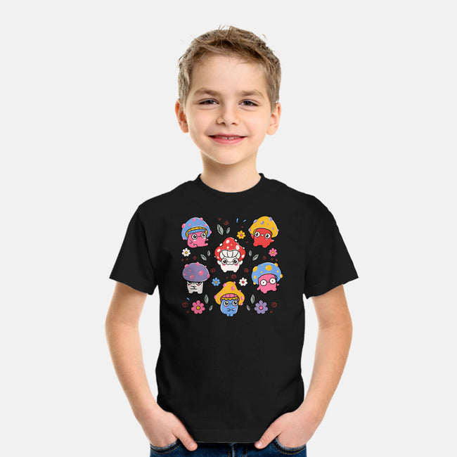 Cute But Psychedelic Mushrooms-Youth-Basic-Tee-tobefonseca