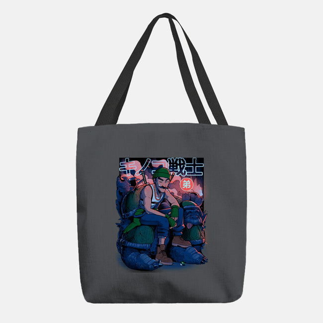 Green Mushroom Brother-None-Basic Tote-Bag-Bruno Mota