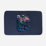 Green Mushroom Brother-None-Memory Foam-Bath Mat-Bruno Mota