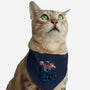 Green Mushroom Brother-Cat-Adjustable-Pet Collar-Bruno Mota