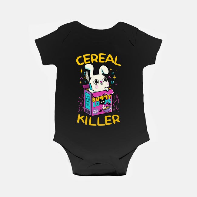 Cereal Killer Psycho Bunny-Baby-Basic-Onesie-tobefonseca