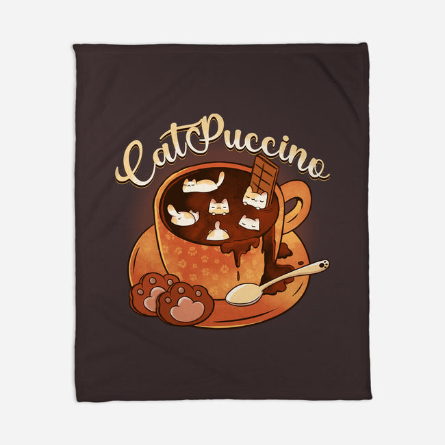 Catpuccino Kawaii Kittens-None-Fleece-Blanket-tobefonseca