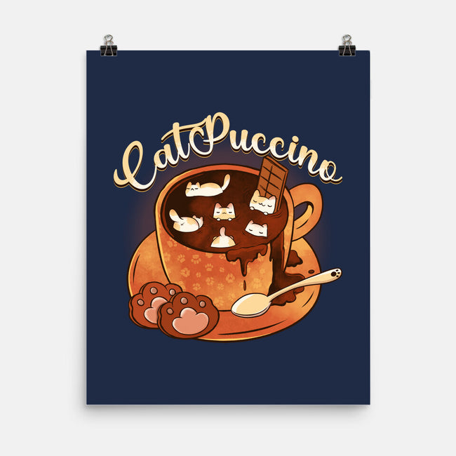 Catpuccino Kawaii Kittens-None-Matte-Poster-tobefonseca