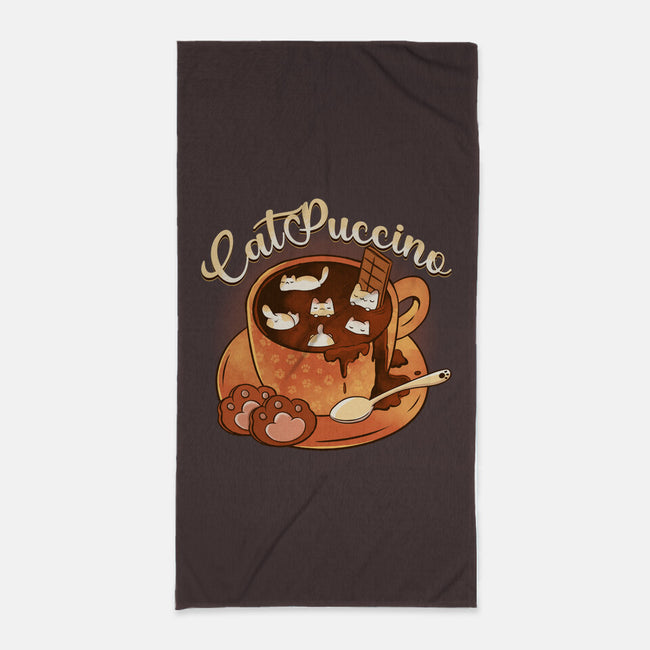 Catpuccino Kawaii Kittens-None-Beach-Towel-tobefonseca