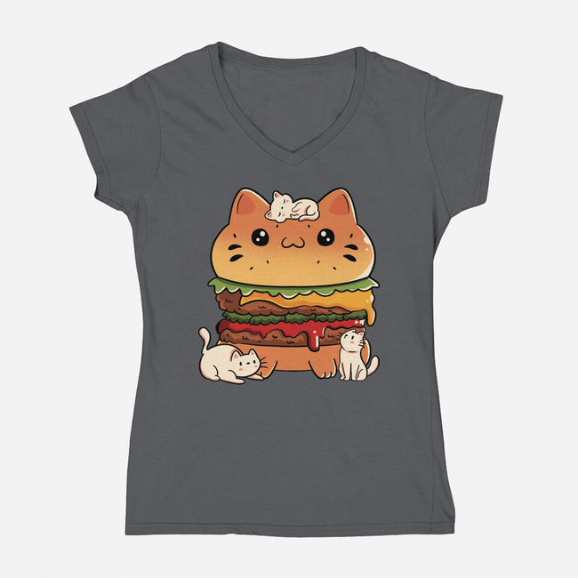 Catnivore Diet-Womens-V-Neck-Tee-tobefonseca