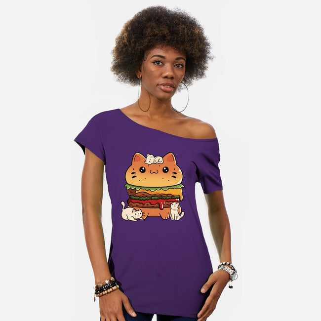 Catnivore Diet-Womens-Off Shoulder-Tee-tobefonseca