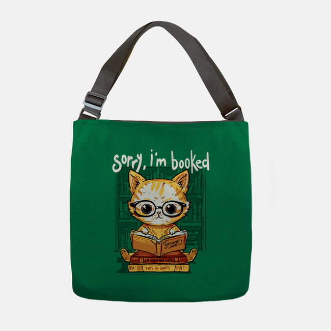 Sorry I'm Booked-None-Adjustable Tote-Bag-kharmazero