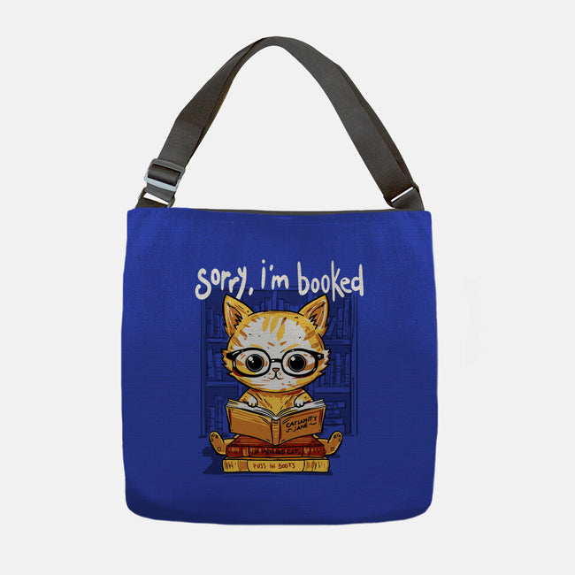 Sorry I'm Booked-None-Adjustable Tote-Bag-kharmazero