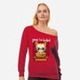 Sorry I'm Booked-Womens-Off Shoulder-Sweatshirt-kharmazero