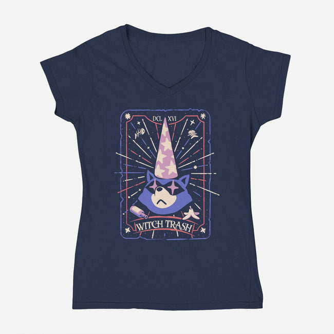 The Witch Trash-Womens-V-Neck-Tee-ilustrata