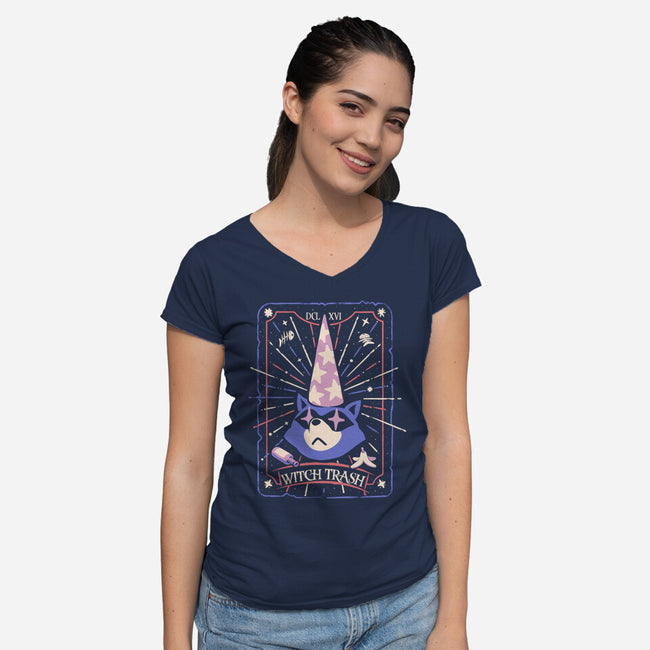 The Witch Trash-Womens-V-Neck-Tee-ilustrata