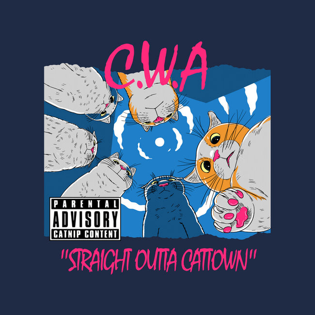 Straight Outta Cattown-Womens-V-Neck-Tee-naomori