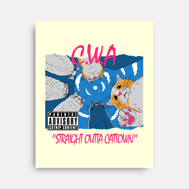 Straight Outta Cattown-None-Stretched-Canvas-naomori