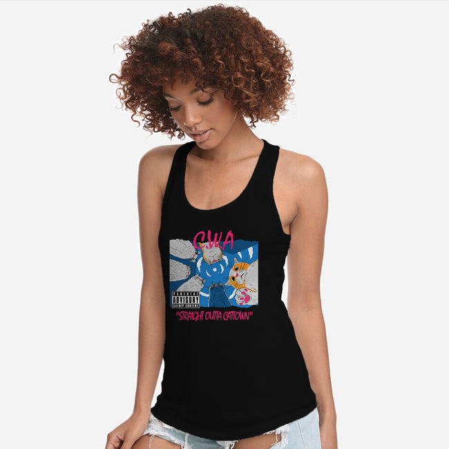 Straight Outta Cattown-Womens-Racerback-Tank-naomori