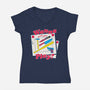 Good Guys Play-Womens-V-Neck-Tee-Nemons