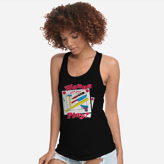 Good Guys Play-Womens-Racerback-Tank-Nemons