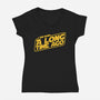 Born A Long Time Ago-Womens-V-Neck-Tee-retrodivision