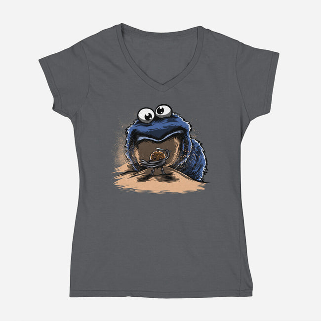 Cookieworm-Womens-V-Neck-Tee-zascanauta